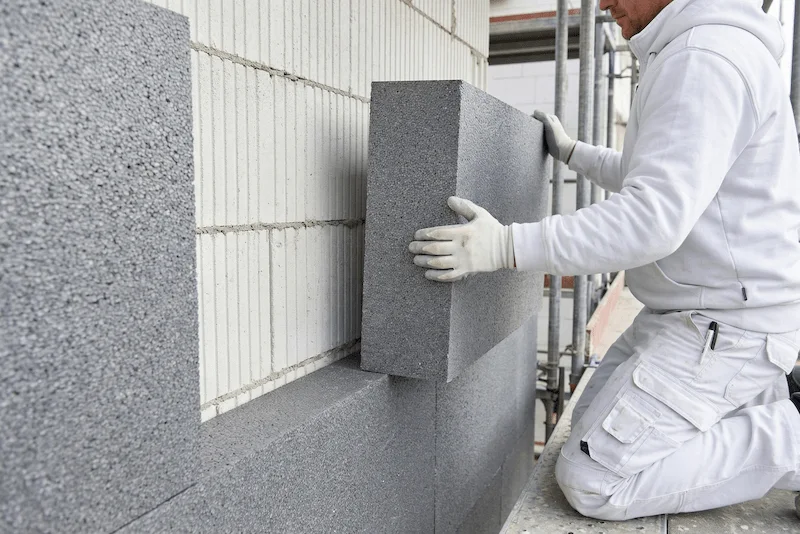 Außendämmung verkleben