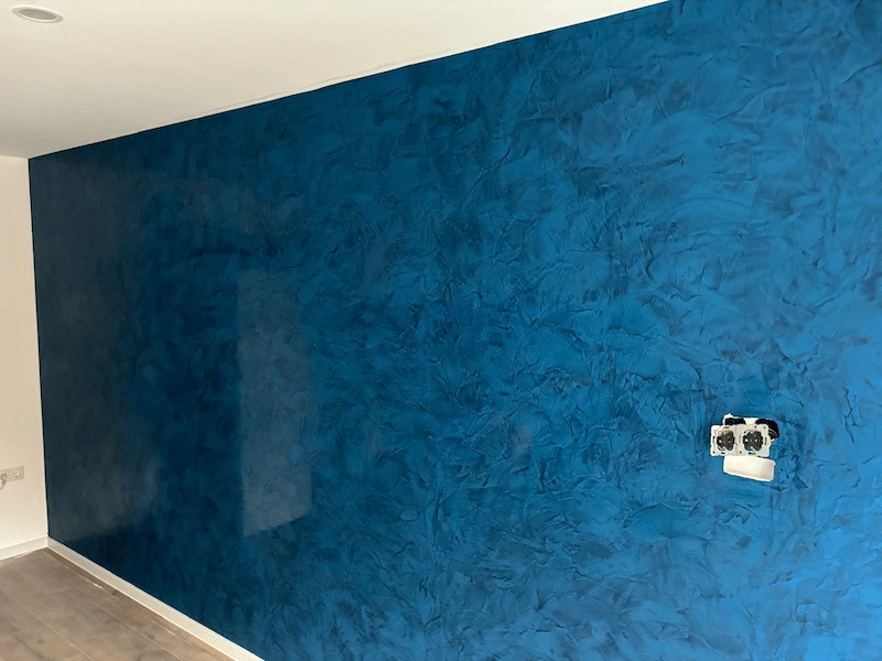 Exklusive Spachteltechnik Blau