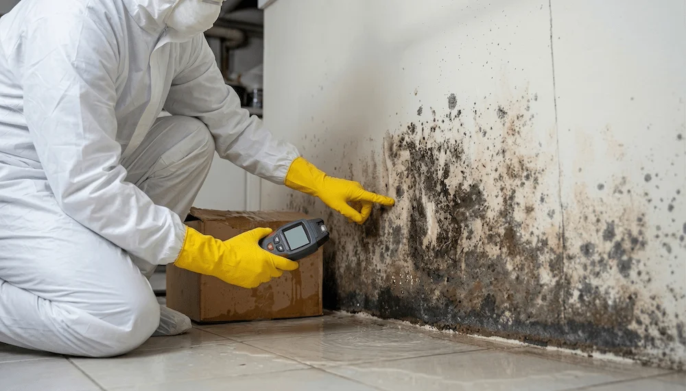 Wasserschaden an der Fassade