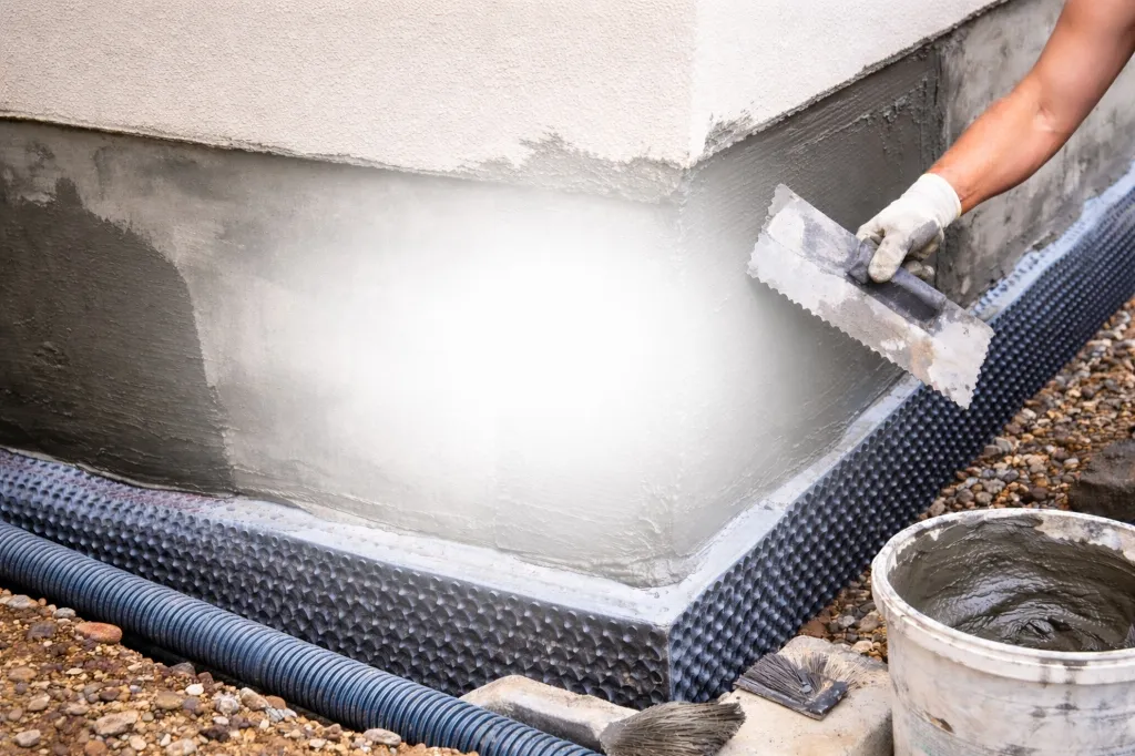 Fassadenabdichtung und Sockelabdichtung